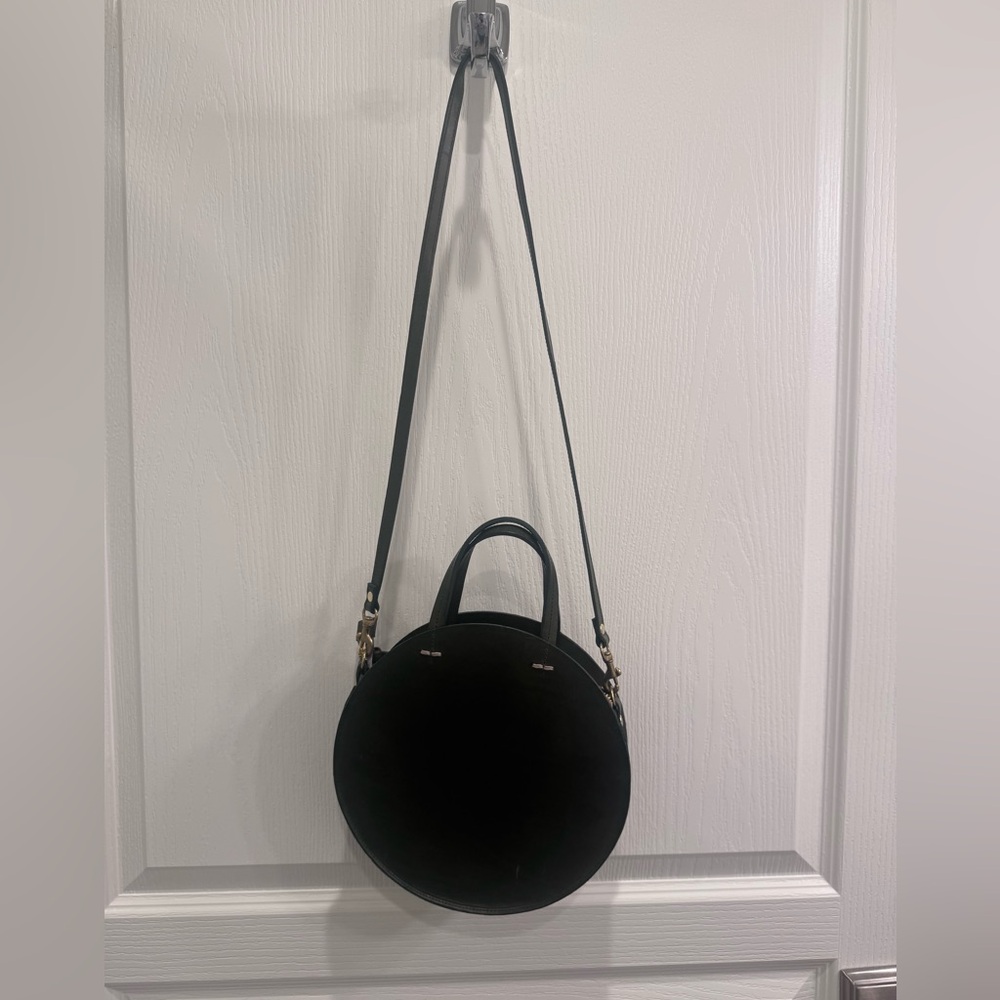 Clare V. Circle Dark Green Crossbody Bag